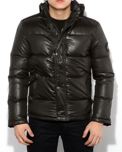 Мужская зимняя куртка с капюшоном NIKE01188222 чёрного цвета