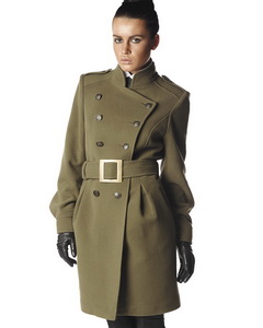Женское пальто милитари